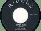 GENE LEWIS Crazy Legs / S'posin' You Were Mine 45rpm R-Dell 1958 rockabilly