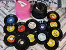 Record DISK-go-CASE includes Sixty 45's from the Mid 60's - ALL Listed Below