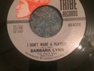 NORTHERN SOUL BARBARA LYNN - I DON'T WANT A PLAYBOY TRIBE ISSUE  RARE DANCER
