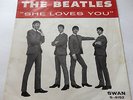 THE BEATLES She Loves You/ I'll Get You 45 w/ PICTURE SLEEVE -SWAN S-4152 Pic PS