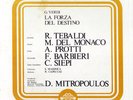 VERDI LA Forza del Destino TEBALDI DEL MONACO BARBIERI MITROPOULOS 4LP Box NM