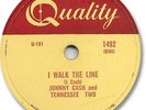 JOHNNY CASH & the Tennessee 2 Country 78 RPM Record. Get Rhythm/I Walk the Line