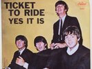 THE BEATLES TICKET TO RIDE/YES IT IS CAPITAL 5407 45 RPM RECORD, PICTURE SLEEVE