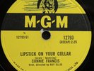 CONNIE FRANCIS 78 Lipstick on Your Collar / Frankie RARE EX MGM 12793