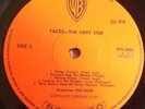 Faces LP The first step UK Orange Warners 1st Press NICE COPY
