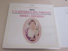 COFFRET J.S. BACH  / WANDA MANDOWSKA . LE CLAVECIN BIEN TEMPERE ..6 DISQUES