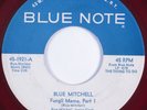 Jazz 45 BLUE MITCHELL Fungii Mama Pt.1 BLUE NOTE HEAR VG++/VG+ red wax