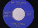 LARRY BANKS: Will You Wait / Part 2 45 Soul