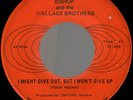 BISHOP & WALLACE BROTHERS Might Give Out But Won't Give Up MOD SOUL FUNK 45 hear