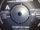 YVONNE BAKER - YOU DIDNT SAY A WORD - LONDON RECORDS UK