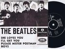 THE BEATLES She Loves You Danish EP 45PS 1964 Black & White Sleeve