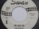 THE BEATLES: SHE LOVES YOU / I’LL GET YOU - 1964 WLP PROMO - 45rpm