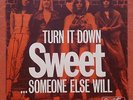 THE SWEET-TURN IT DOWN RARE YUGOSLAVIAN 7'' PS 1974 UNIQUE COVER