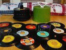 Records DISK-go-CASE includes (over 50) 45's from 50's & 60's - ALL Listed Below