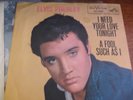 Elvis Presley, A Fool Such As I, Pic sleeve & Record, elvis sails on back, vg+,