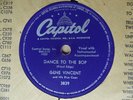 1957 Rockabilly 78 rpm GENE VINCENT & HIS BLUE CAPS Dance To the Bop  Canada