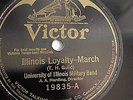 University Of Illinois Military Band - 78rpm single 10-inch – Victor V.E. #19835