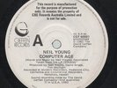 NEIL YOUNG   Rare 1982 Australian Promo Only 7