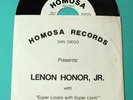 LENON HONOR JR. Super Lovers Mint Rare Modern Soul Boogie Hear Homosa 45