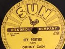 Johnny Cash Sun Records 78 221 Hey Porter/ Cry  Cry  Cry