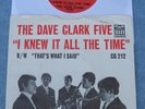 The Dave Clark Five  - I Knew It All The Time -  US Picture Sleeve 45 rpm PS 7