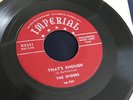 THE SPIDERS That's Enough / Lost & Bewildered   RARE Doo Wop 45 on IMPERIAL 5331