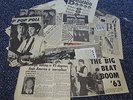 Beatles NME Melody Maker Mirror newspaper magazine cuttings 1963 on.