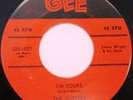 THE CLIPPERS I'm Yours bw Bella-Marie 45 DOO-WOP GEE 1027 MINT- RARE