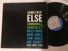 CANNONBALL ADDERLEY - somethin else BLUE NOTE 1595 47 W 63RD DG RVG EAR VG++//NM