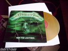 METALLICA ride the lightning lp green cover gold  vinyl