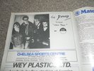 THE DAMNED ADVERT 1976 IN CHELSEA V WOLVES FOOTBALL PROGRAMME