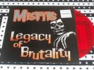 Misfits Legacy of Brutality RED Colored Vinyl Sticker RARE Plan 9 Caroline LP