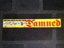 The Damned The Best Of Original Long Yellow Promo Instore Streamer 1981 Punk