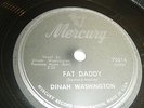 DINAH WASHINGTON 78 TV Is The Thing / Fat Daddy 1953 Mercury 70214 EX R&B Rock