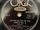 OKEH 8854 ; MISSISSIPPI SHEIKS Sitting In Top Of The World No.2Missi