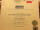 PIERRE FOURNIER BACH CELLO SUITES 5+6 SOLO ARCHIV RED STEREO 198188 NM ED1