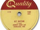 JOHNNY CASH Country 78 RPM Record. Get Rhythm/I Walk the Line
