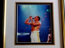 QUEEN. FREDDIE MERCURY ORIGINAL HAND SIGNED PRINT.FRAMED & MOUNTED