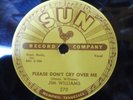 JIM WILLIAMS SUN 78 RPM 1957 MEMPHIS ROCKABILY VG TO VG+ CONDITION CLEAN LABELS