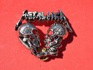 Metallica pin badge SkullsThrash Metal   Music Band rare 1993