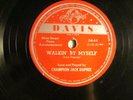 78 : JOE DAVIS -3-4 -JACK DUPREE - OUTSIDE MAN / WALKIN' BY MYSELF  - E