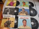 ELVIS PRESLEY ORIGINAL 45 RECORDS & PICTURE SLEEVES HOUND DOG ALL SHOOK UP ETC
