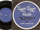 THE SWINGING BLUE JEANS HIPPY HIPPY SHAKE & I MUST GO DANISH PS+45 1964 BEAT MOD
