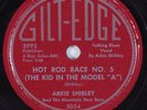 Country Hillbilly 78 ARKIE SHIBLEY Hot Rod Race No. 5 GILT-EDGE 5054 HEAR