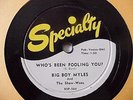 BIG BOY MYLES 78 RPM WHO'S BEEN FOOLING YOU / THAT GIRL I MARRIED V+