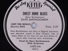 Blues R&B 78 DAVE BARTHOLOMEW Sweet Home Blues KING 4482 HEAR