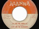 ELROY & THE EXCITEMENTS 45RPM '59 ALANNA MY LOVE WILL NEVER DIE RARE DOO WOP