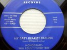 MONOGRAMS count fisher trio VG++ SAGA 45 MY BABY DEAREST DARLING PLEASE BABY pj2