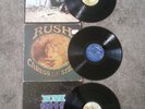 RUSH 2112 + A FAREWELL TO KINGS + CARESS OF STEEL ORIGINAL VINYL LP's