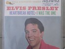 ELVIS PRESLEY Heartbreak Hotel/I Was the One w/Picture Sleeve *RARE RCA 447-0605